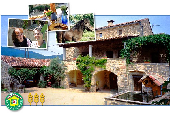 guest house, bed and breakfast, guest meal, guest table, host'table, ardeche, france, south